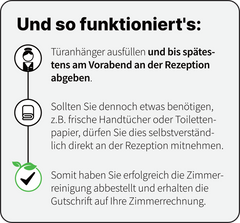 Türhänger „Keine Zimmerreinigung“